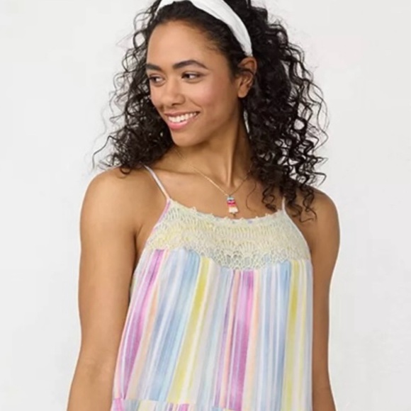 🌻LC Lauren Conrad🌻 Crochet Trim Maxi Dress  Plus Size 4X - Picture 2 of 8